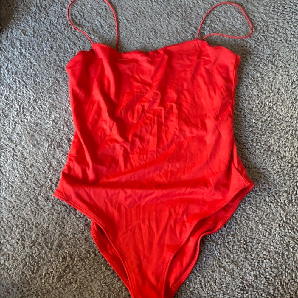 Cherry red bodysuit